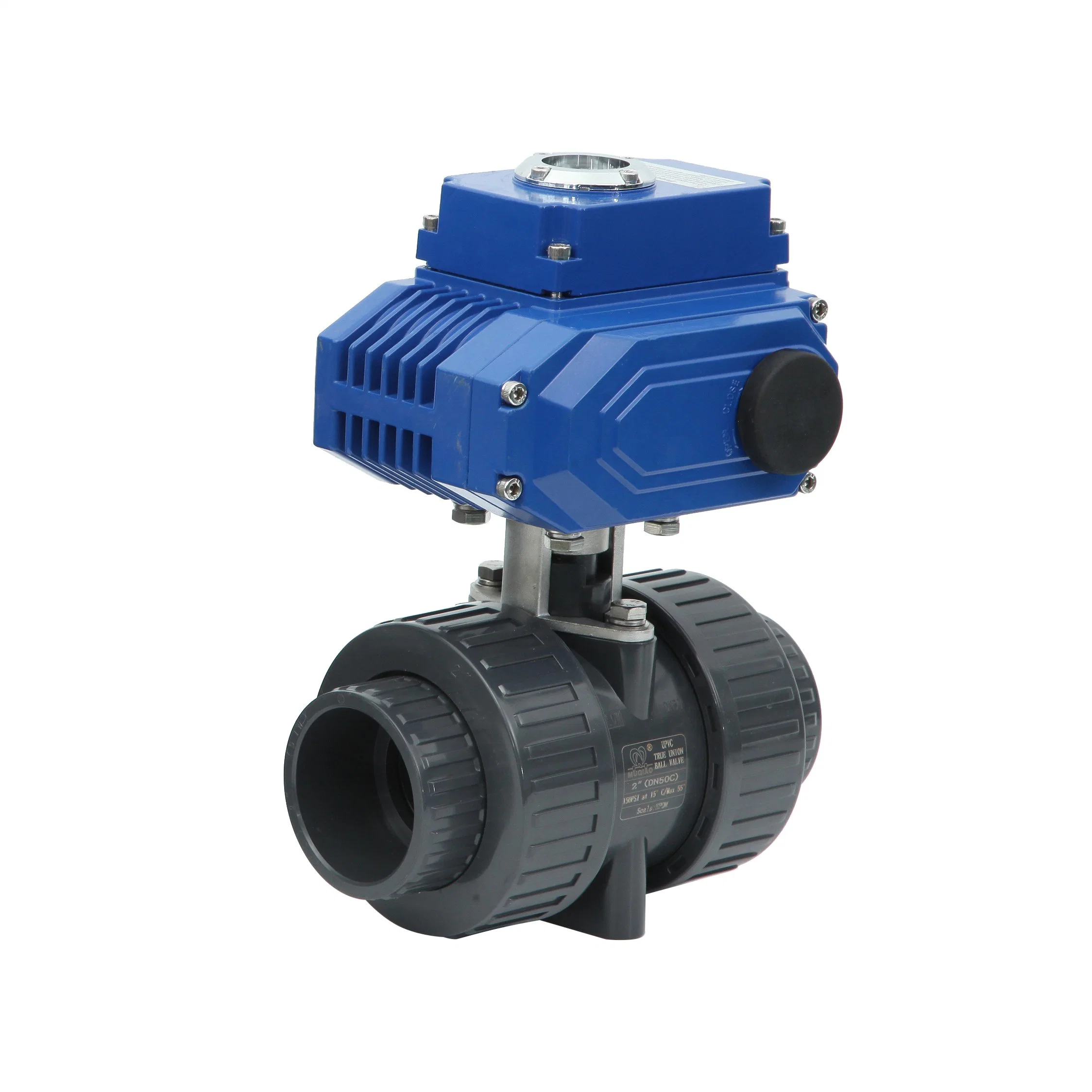 High quality/High cost performance  Anti-Corrosive dB Sr Action Air Cylinder Rubber Seat Electric Flanged Motorized PVC True Union Ball Valve