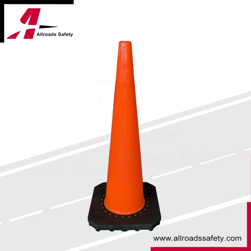 36" Slim Heavy Duty de la seguridad vial de doble cono con Cintas reflectantes