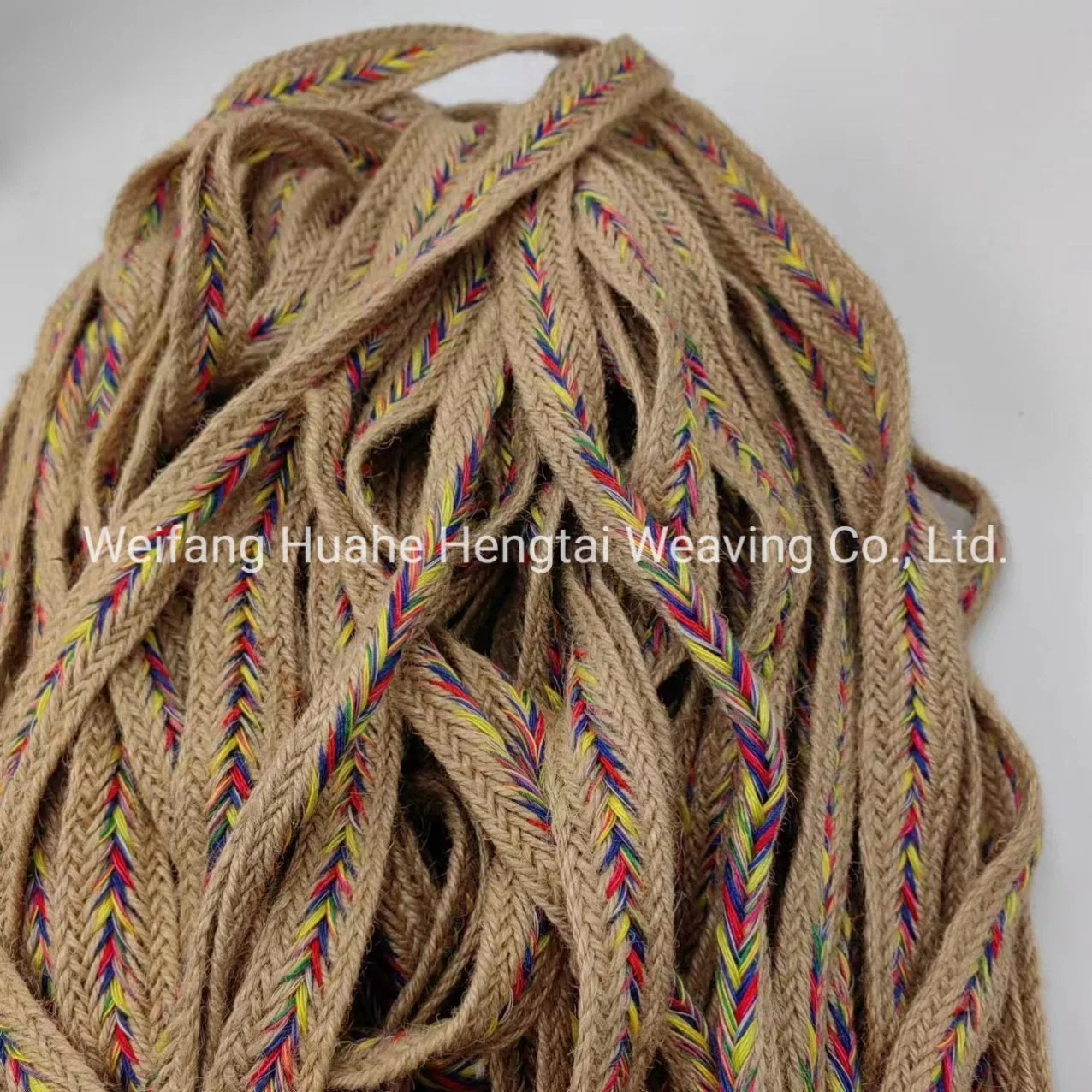 Wholesale/Supplier Tricolor Braided Belt Flat Rope Spot Clothing Accessories