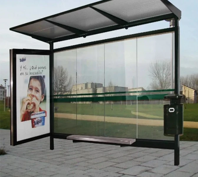 City Furniture Advertising PC Plate Bus Stop Shelter