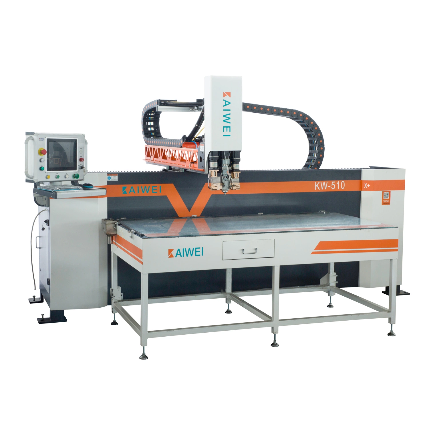 2200x1200x200mm High Precision KAIWEI EPE Simple Package automatic foam gasket machine