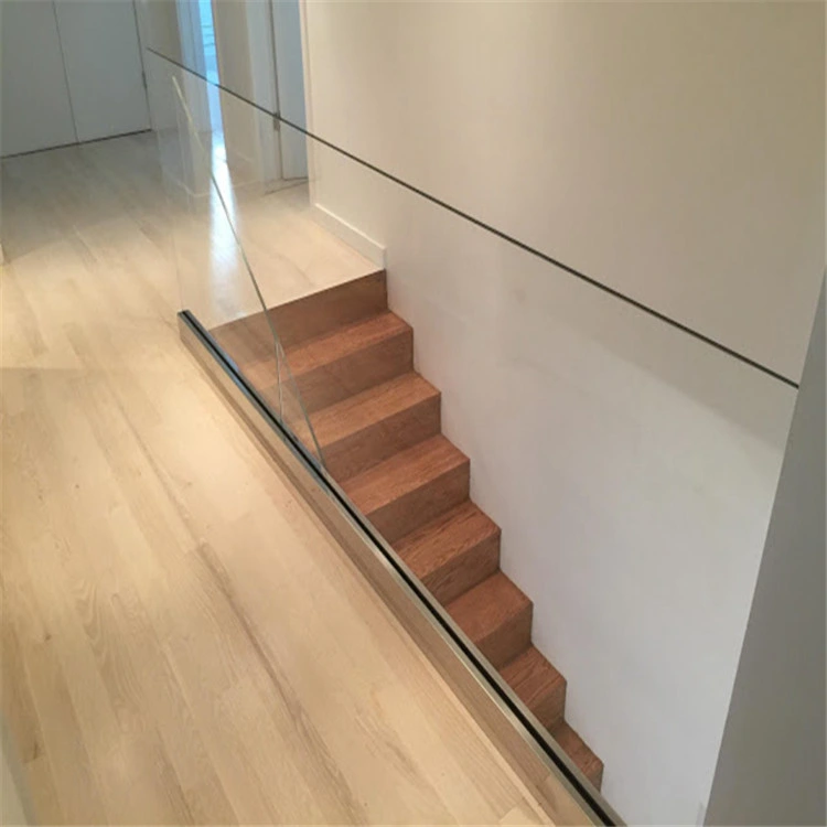 Modern Indoor Framless Glass Railing for Staircase