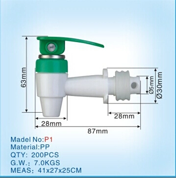 PP el grifo de agua de plástico con un buen Quanlity (P1).
