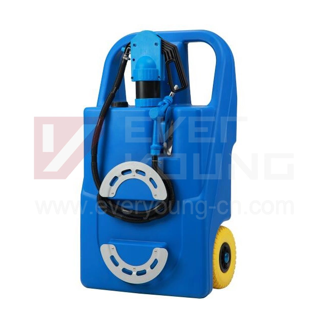 Poly Plastic Chemical Storage Equipment Adblue Tank with Wheels Self Priming Pump Def Tank