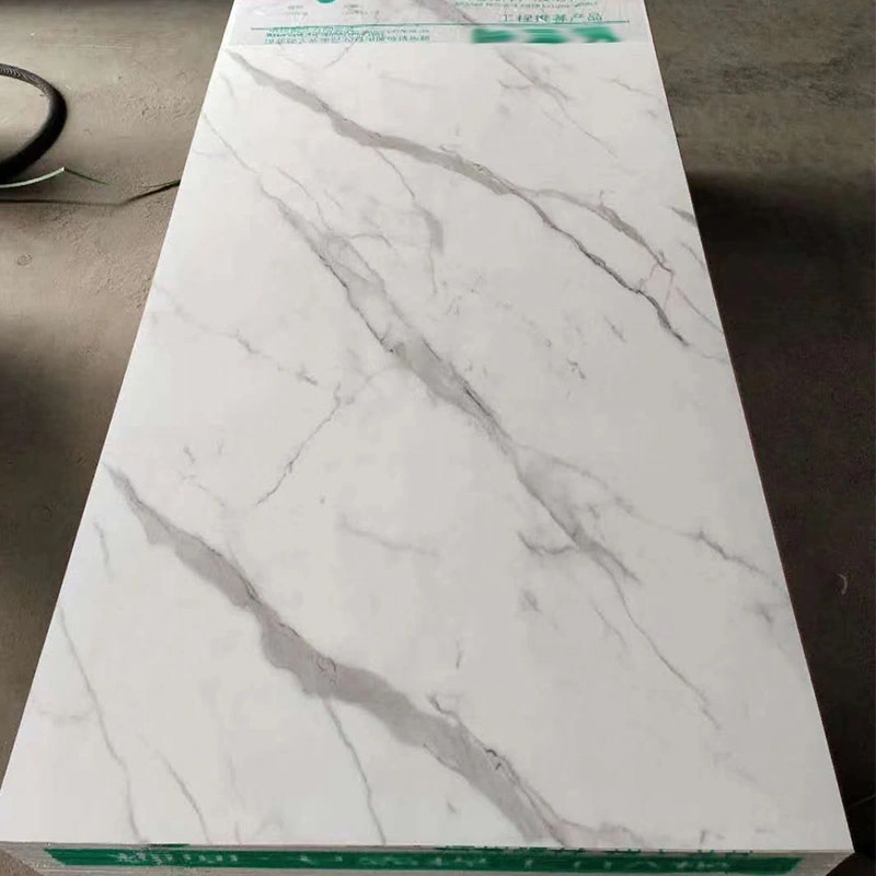 False Stone Panels 4X8 PVC Marble Sheet UV Coating Wall Panel Plastic Board for Indoor Decoration