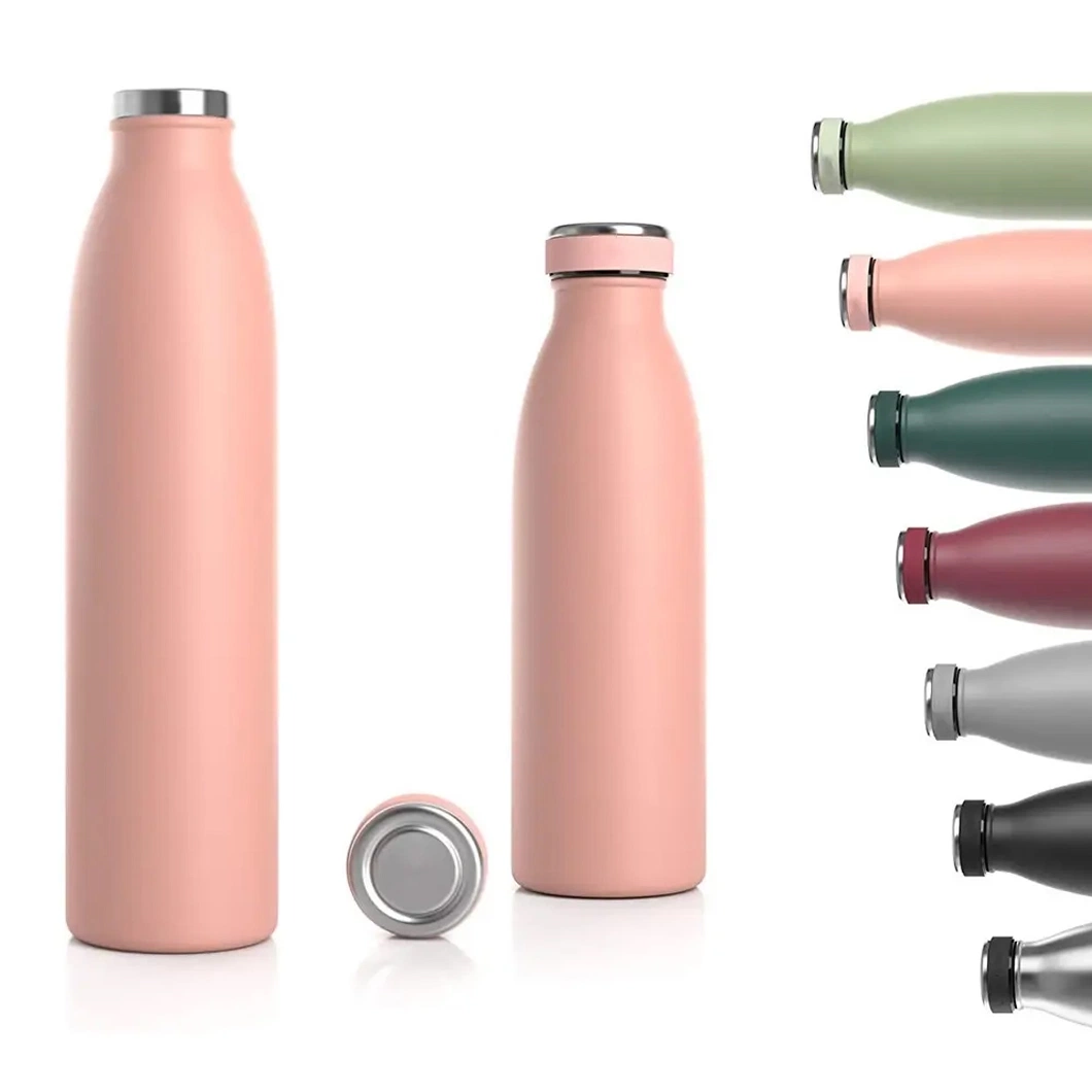 350ml 550ml 750ml umweltfreundlicher BPA-freier lecksicherer Thermobecher 18/8 Edelstahl Wasserflasche Milchform Thermos Termos Vakuum Flasche mit benutzerdefiniertem Logo