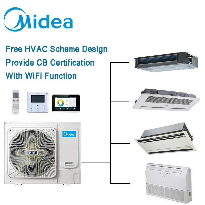 Mide 16kw High Efficiency Commercial Multi-Split DC Inverter Air Acondicion Type Vrv Vrf System Indoor Central Air Conditioner