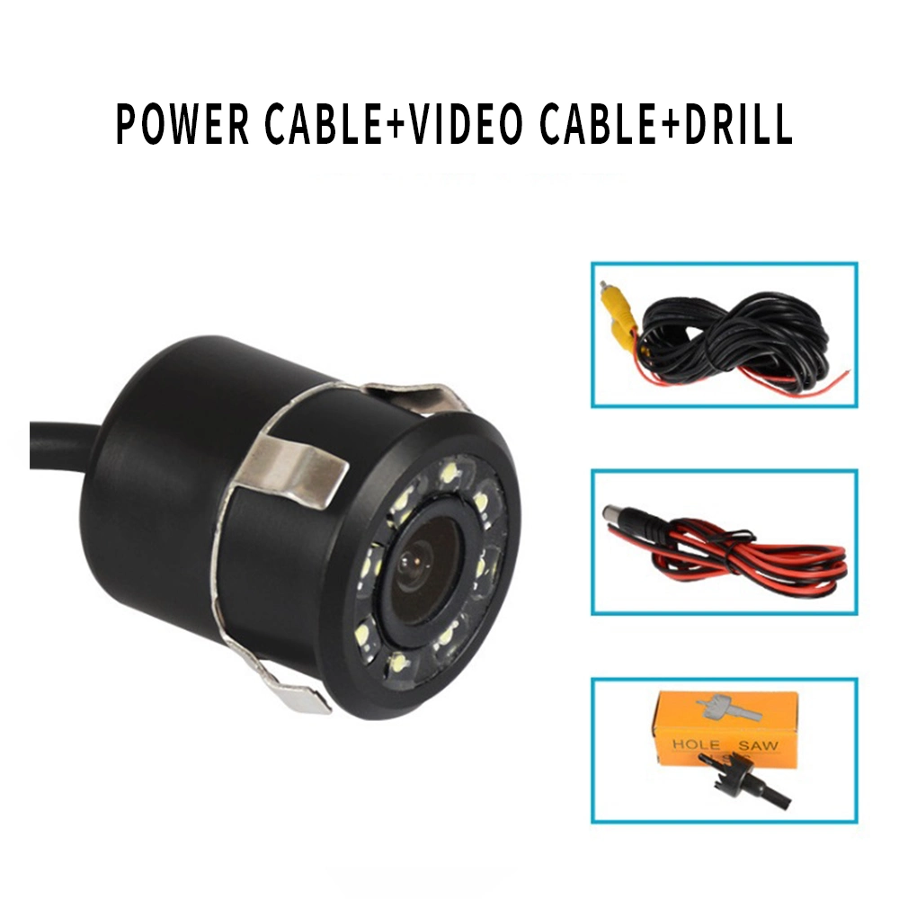 IP 68 Waterproof Car Rear View Camera 8 LED 170 Degrees Night Vision Car Reverse Rearview Camera Parking Assistance