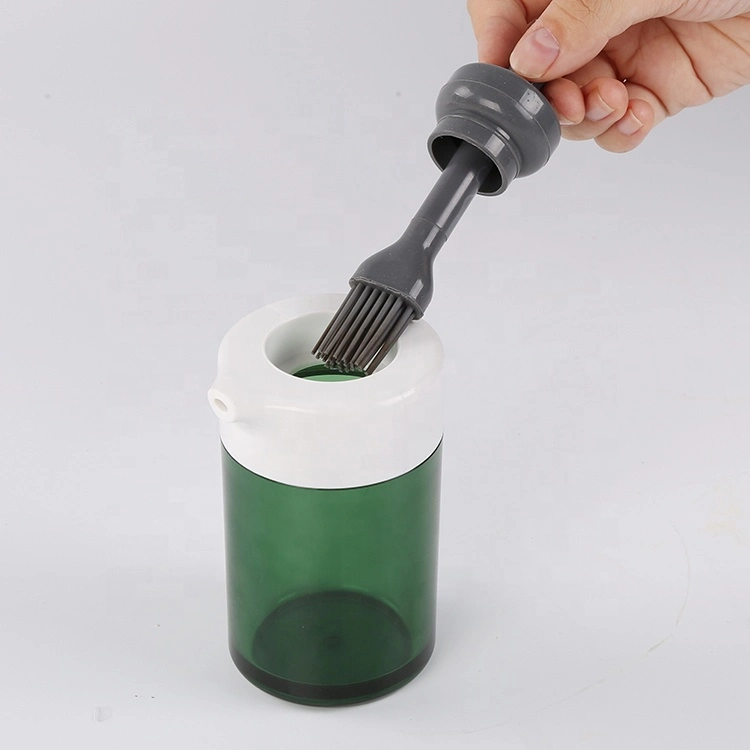 Eco-Friendly Durable Mini Silicone Pastry Basting Tool Brush with Oil Bottle