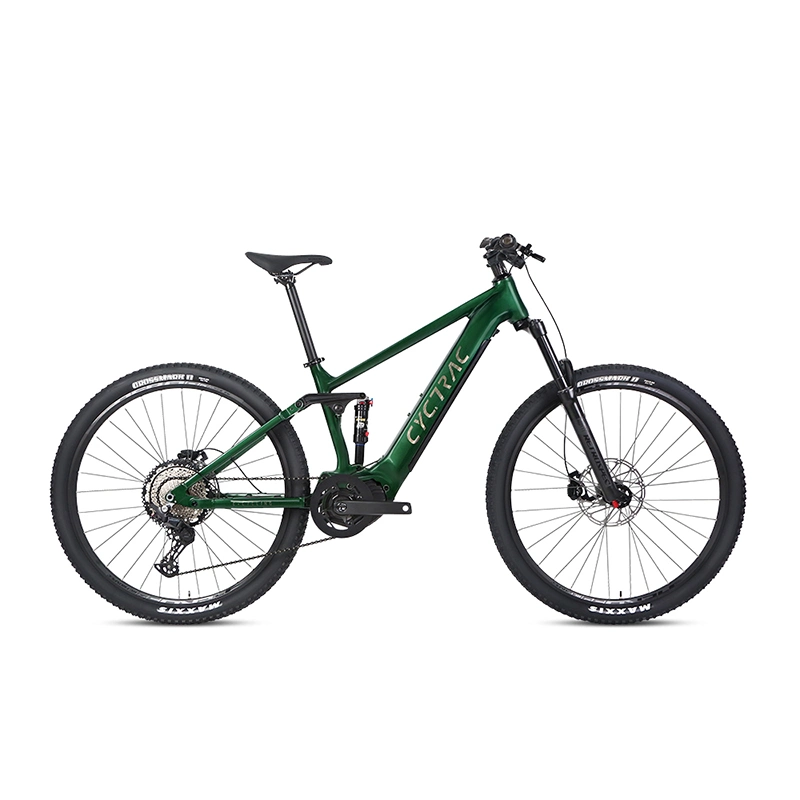 Alu Liga Bafang 250W MID Drive Rockshox Bicicleta Elétrica de Montanha com Suspensão Total