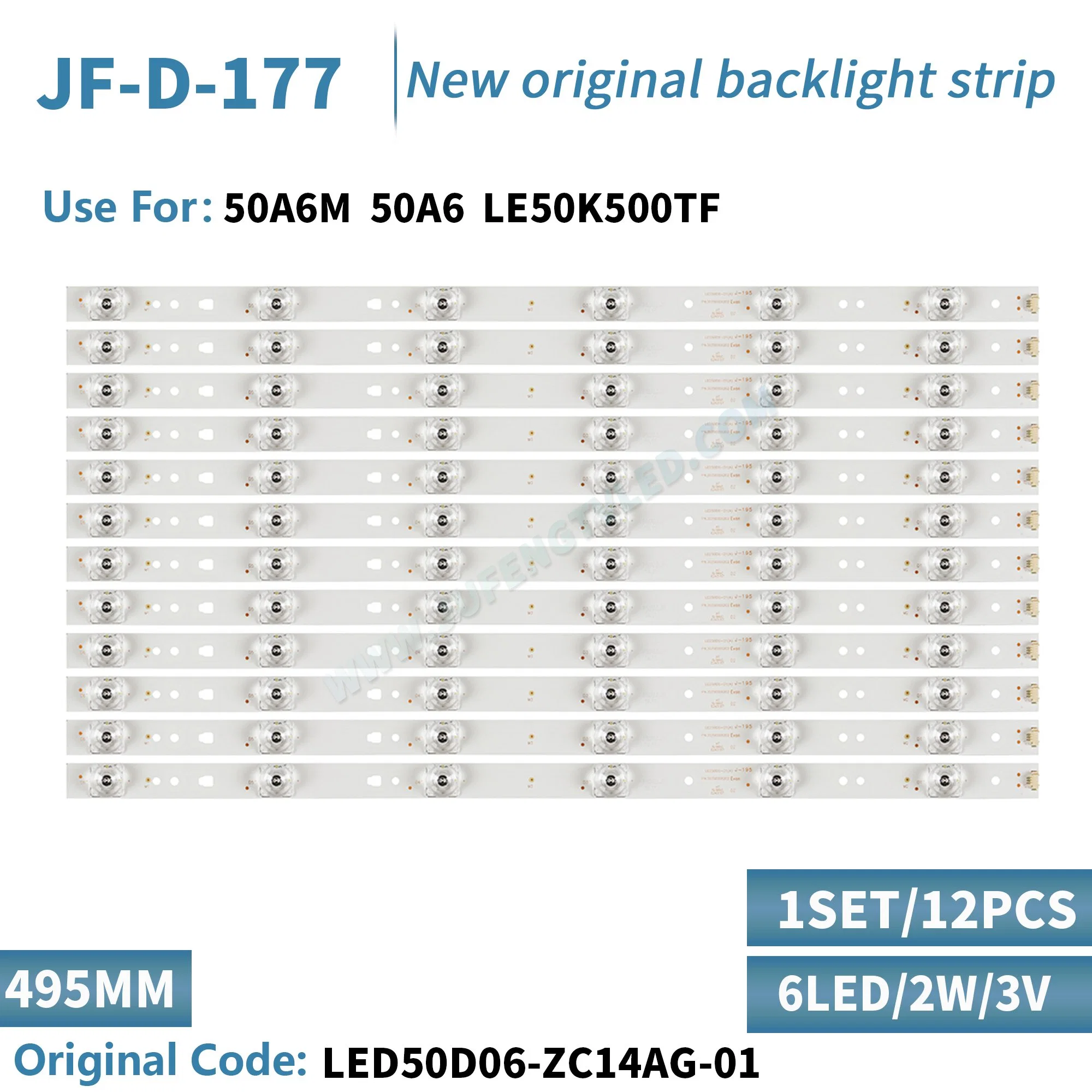 Jf-D-177 LED TV Backlight Use for 50'' LED50d06-Zc14AG-01 LED Strips