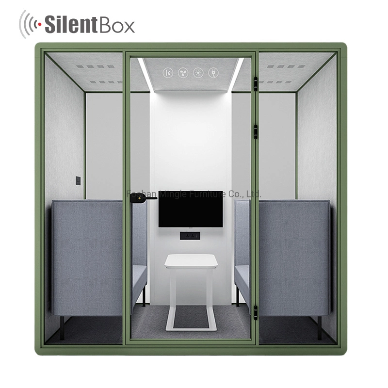 Customization High quality/High cost performance Soundproof Booth Music Recording for Piano Training Mobile Soundproof 4 Person Office Pod Voice Recording Booth