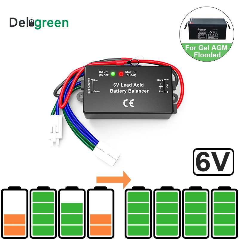 LED Instruction 3A Active Balancer Current 6V Leads Battery Use on RV Solar System Home Energy Storage