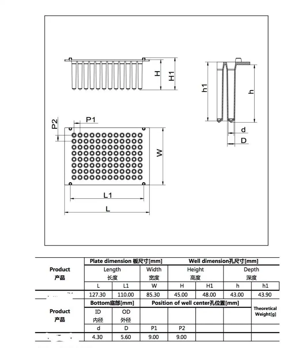 Astuce de gros prix d'usine Combs Lab 96 puits profond de la plaque de Kingfisher, aimant Bar Sabot pour plaques 96 puits