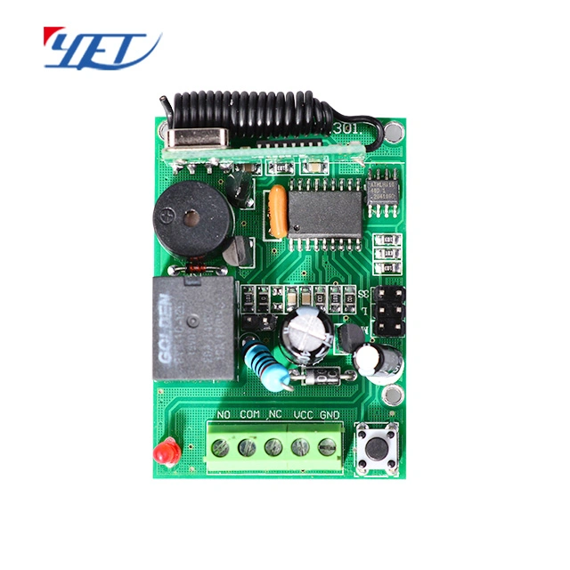 Qualidade elevada 433MHz 1CH DC12V Controle remoto sem fio Garagem do receptor