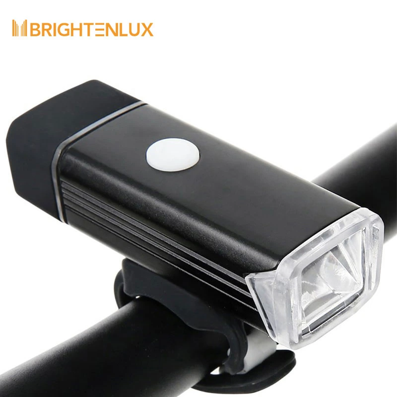 Brighenlux Mini Large Capacity 5W LED USB Reachargeable High mAh Polymer Lithium Battery 4 Modes Bicycle Front and Back Light