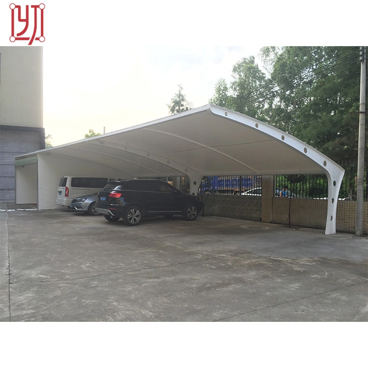 PVDF PTFE Tensile Fabric Membrane Structure Shade for Car Parking