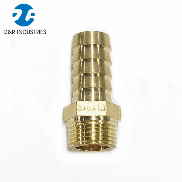 Dr 3/8 X 14 Brass Hose Connector Reducing Barb