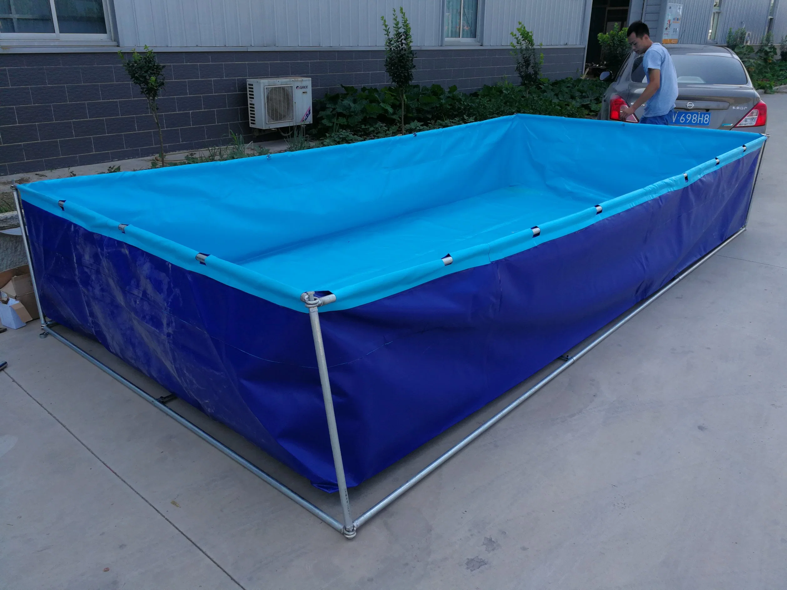 Custom Plastic Fish Ponds for Outdoor Farming with PVC Foldable