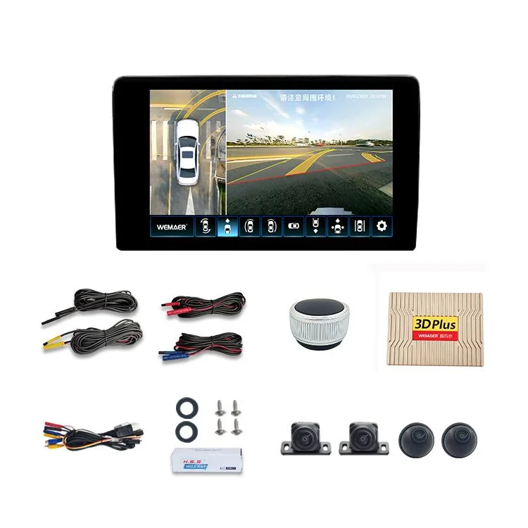 Wemaer OEM HD 3D 360 Surround View System Fahrunterstützung Bird View Panorama System 4 Auto Kamera DVR