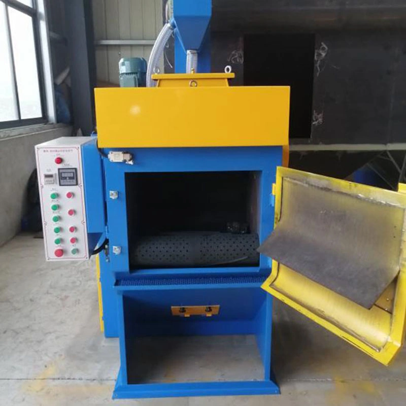 Tumble Blast Rubber Belt Nut Shot Blasting Machine