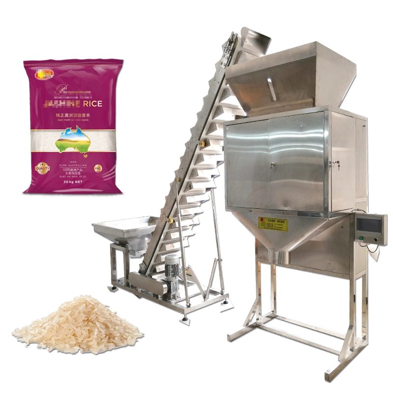 China Manufacturer 100g to 5000g Semi-Automatic Nuts Rice Seeds Packing Machine