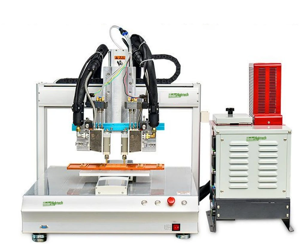 Automatic Hot Melt Adhesive Glue Filling Dispensing Machine on PCB