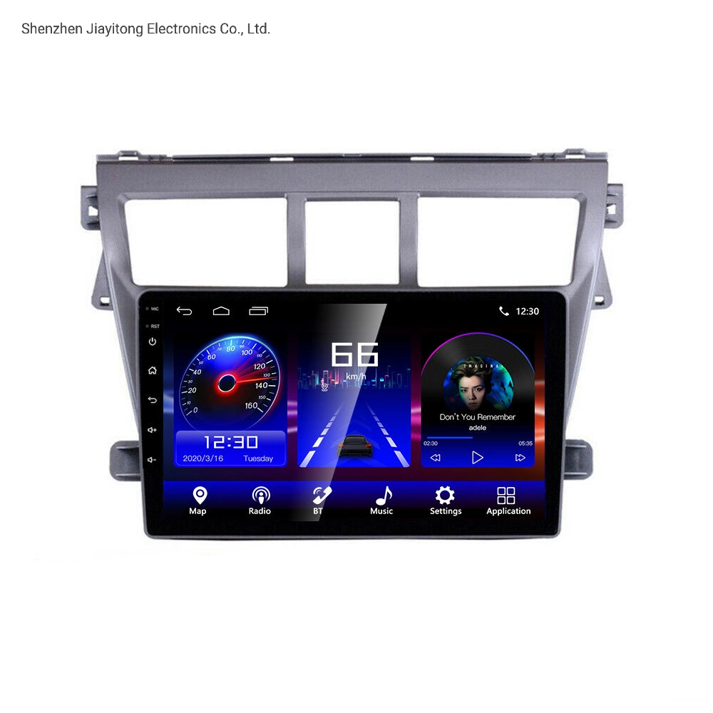 Hot Sale 1+16GB Bt WiFi GPS Car Radio Stereo Autoradio Android 9inch for Toyota Vios 2008-2013