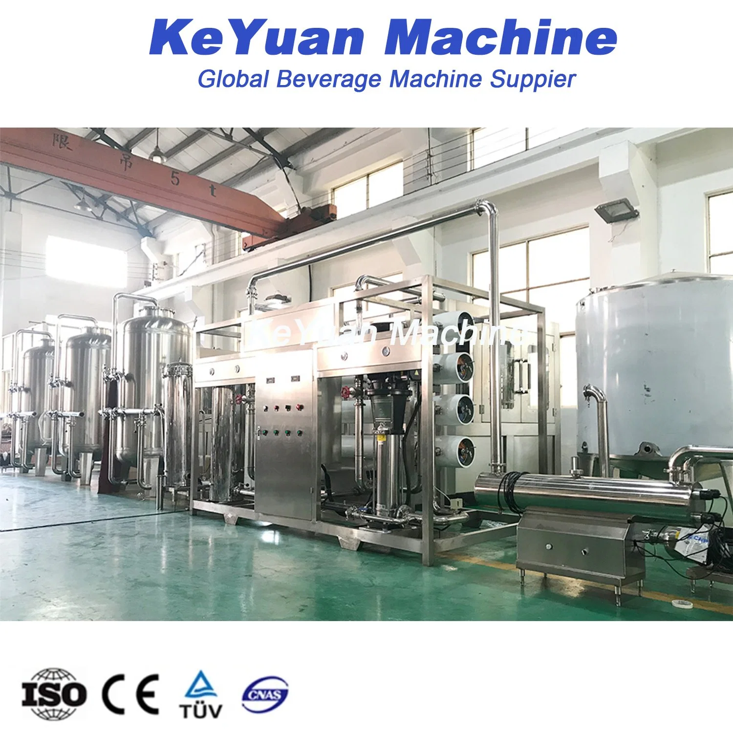 PLC 1000L/H RO Water Treatment System SUS Industrial Drinking Water Filter Machine Reverse Osmosis Purification Purifier Plant