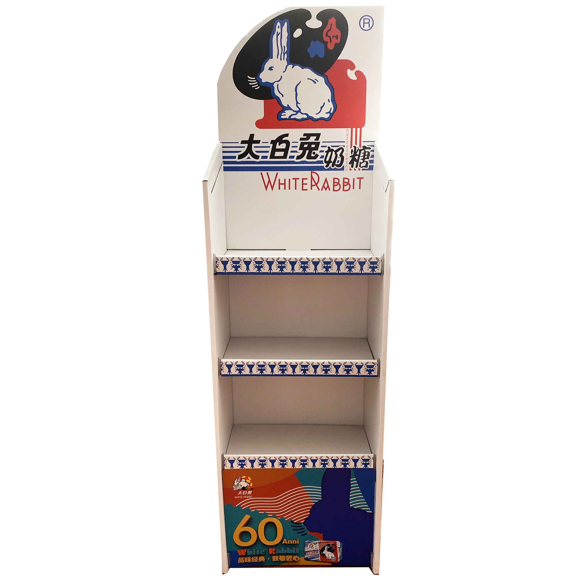 China Factory Cardboard Pop Branding Candy Display Stand for Retail