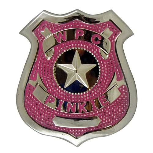 Die Casting Zinc Alloy Special Metal Police Badge for Awards with Golden Color and Enamel Color Infilled Badge Puerto Rico