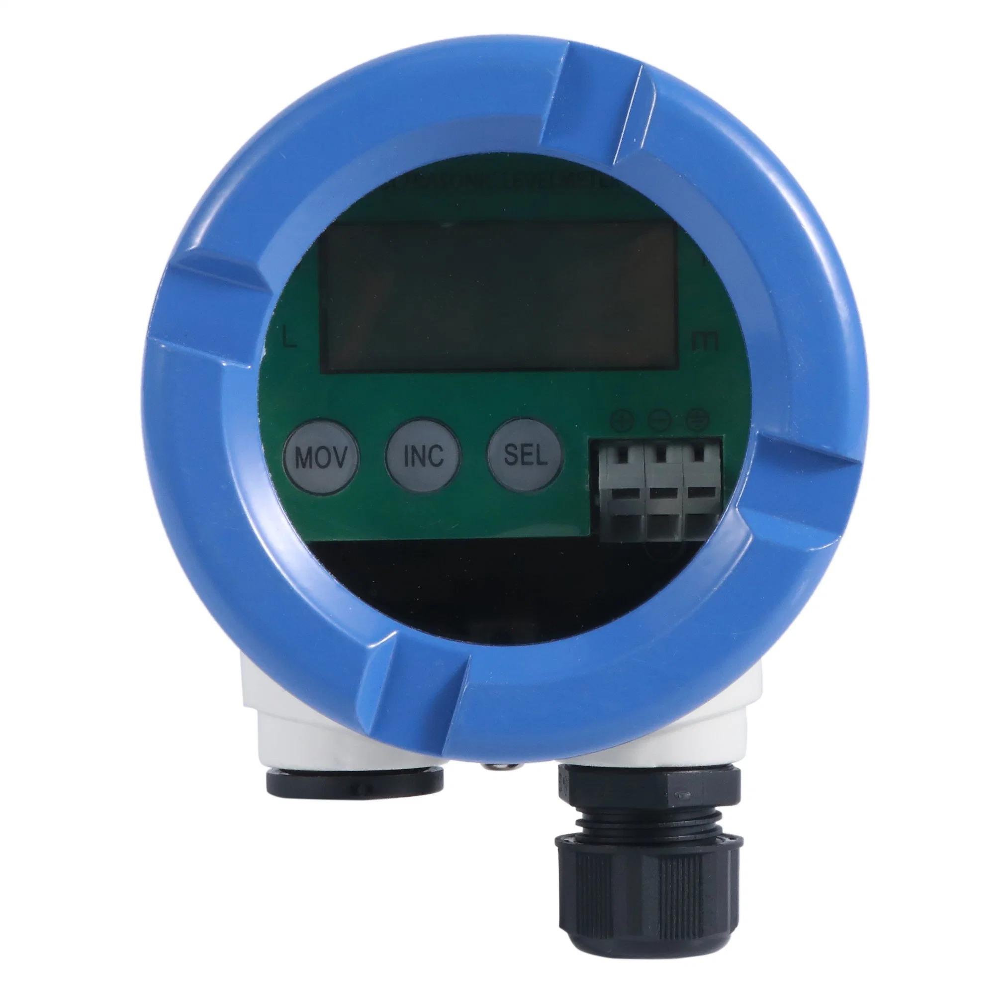 PTFE PU PC 0.25~4m Range -0.2...1 Bar Process Pressure Integrative Supersonic Wave Level Meter