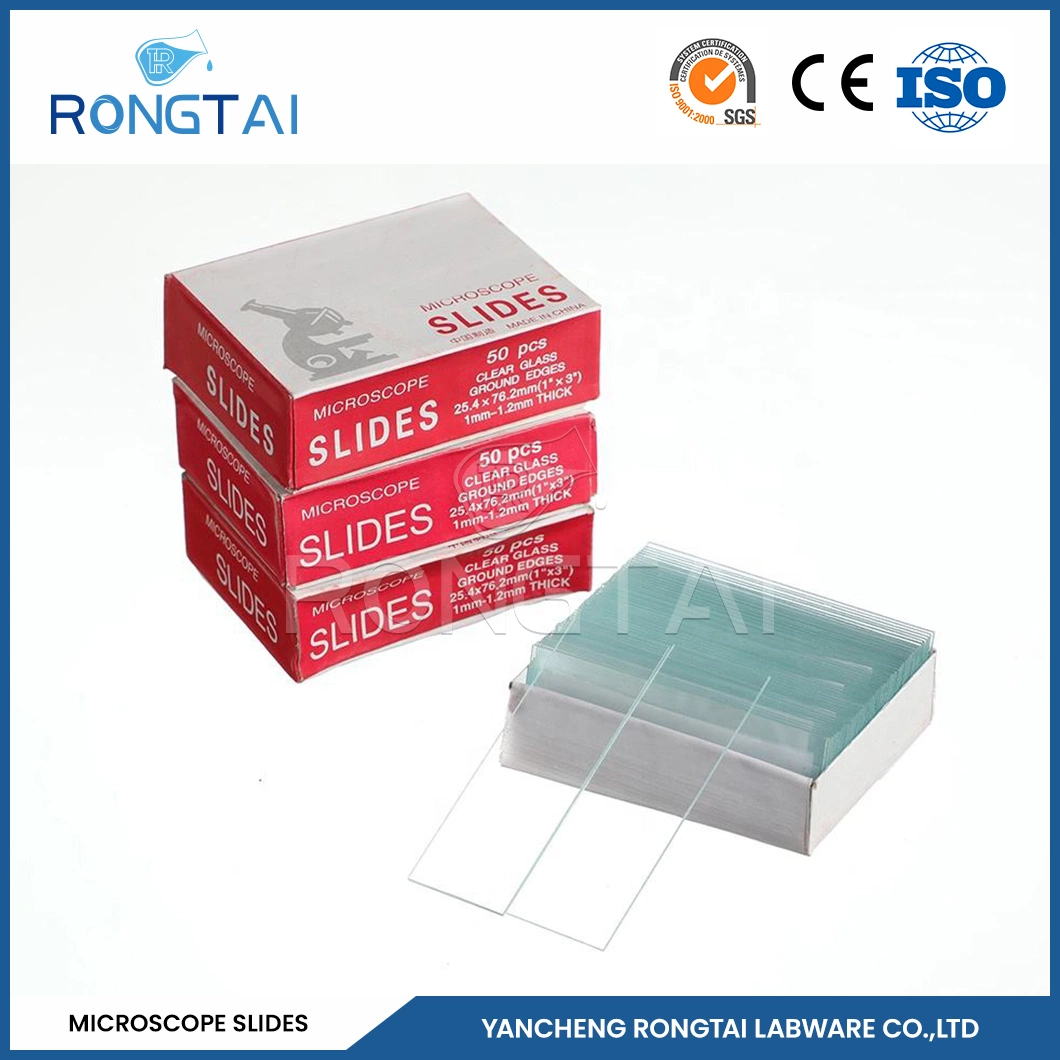 Rongtai Microscope Slides Blank Wholesale/Supplierr Microscope Slides 7101 China 7101 7102 7105 7107 7109 Glass Slide in Microscope