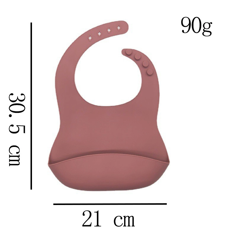 Custom Food Grade BPA Free Waterproof Silicone Feeding Bibs for Babies and Toddlers