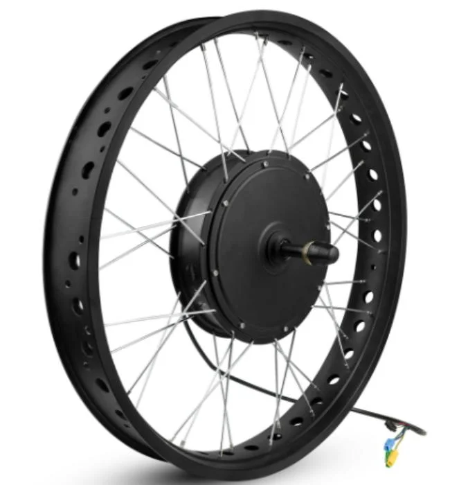 Pneu gras 26 pouces 24 pouces 20 pouces 26 X 4.0 neige Vélo électrique 48V 500W 1000W 1500W Hub Motor E Kits de conversion eBike