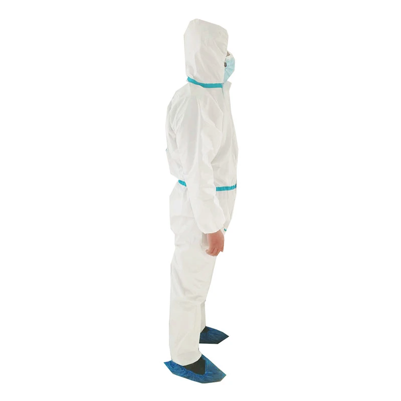 Medical Protective Suits En14126 ISO Safety Clothing Without Foot Cover