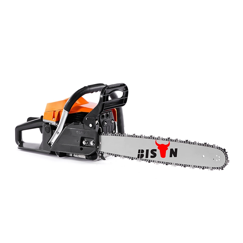 Bison China 2.5kw 58cc 5800 Portable Gasoline Chainsaw Machine Cutting Wood Petrol Gasoline Chainsaw