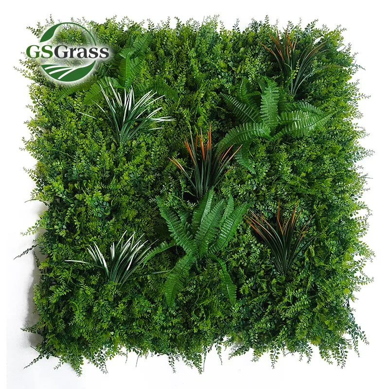 Discount New Design 100*100cm Artificial Plant Wall Home Garden Decoration