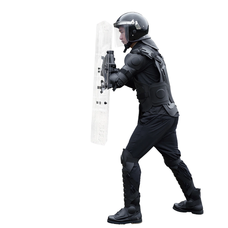Anti-Stab and Non-Inflammable 600d Oxford Fabric Anti Riot Suit in Black Color for Security Personnel