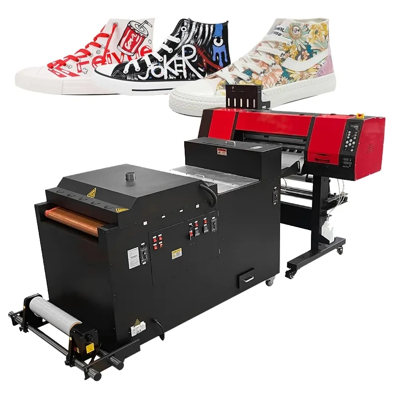 60cm Dtf Printer Tshirt Cloth Dtf Pet Film Printer Machine with Offset Printing Machine Transfer Technology 2 PCS I3200 Heads