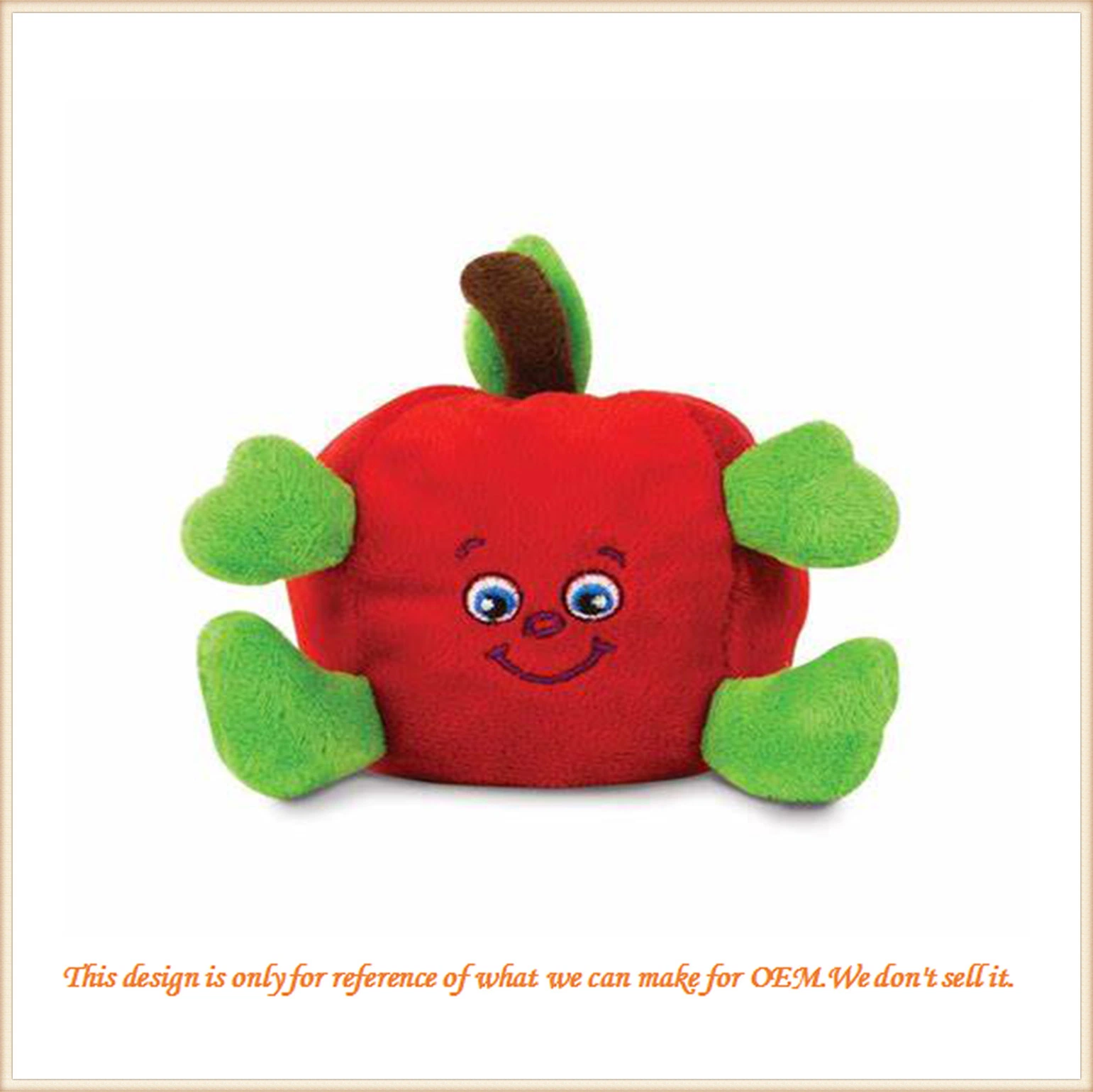 Schöne Rote Apfel Plüsch Spielzeug Stofftier