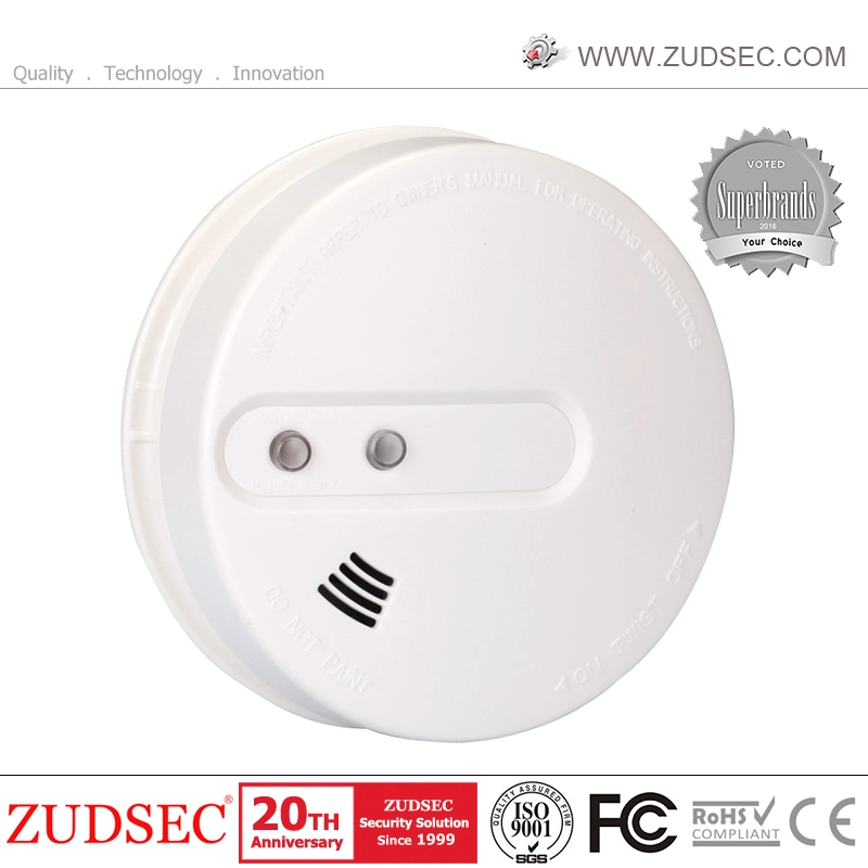 Ce Approved Conventional 9V Battery Operated Fire Alarm Wireless Combined Smoke Heat Detector