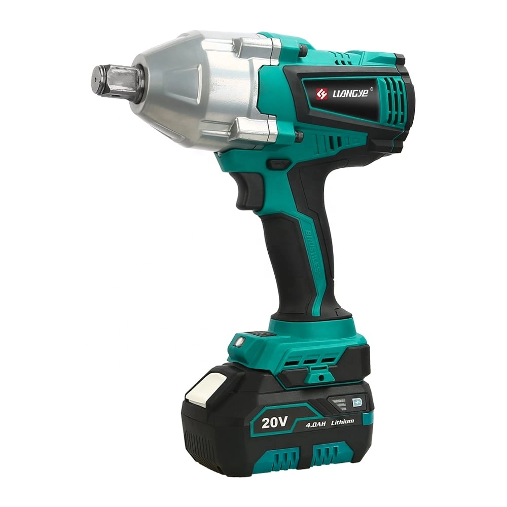 Battery Power Tools Factory Liangye 18V 3/4inch High Torque 1000nm Cordless Electric Impact Wrench