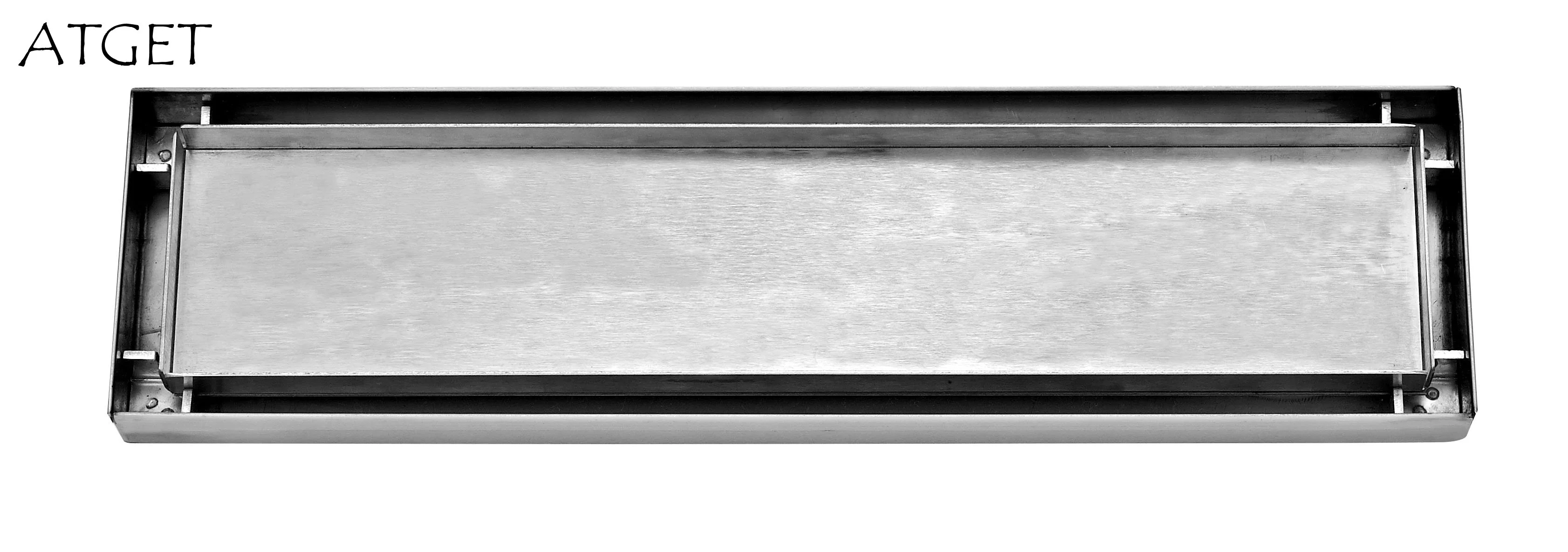 Pd-3365D Bathroom Accessories Stainless Steel Long Floor Drain (Satin finished)