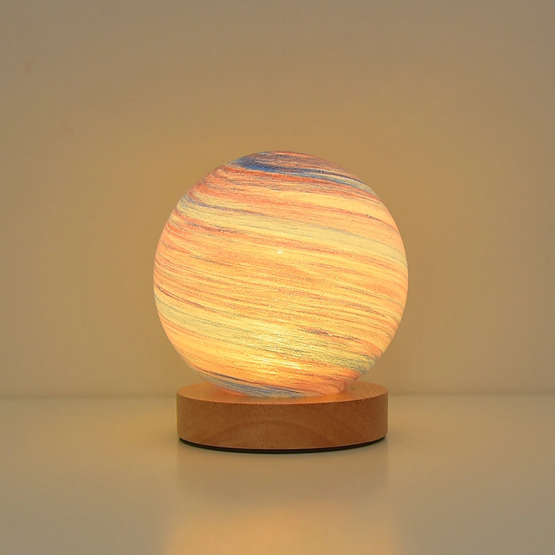 Bedroom Bedside Decor Glass Mood LED Touch Wandering Planet Nightlight