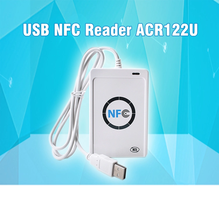 Samrt 13,56 МГц RFID ISO14443 USB Ccid бесконтактный считыватель карт NFC (ACR122U)