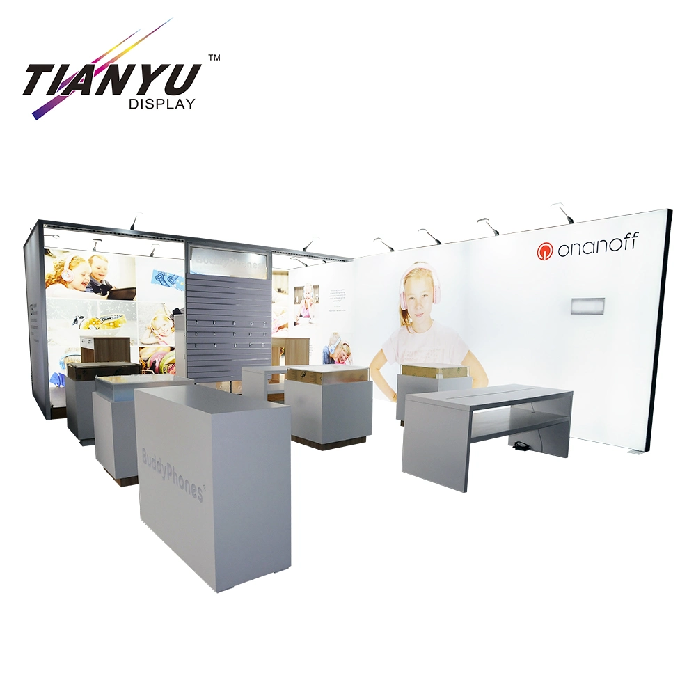 Modern Style Lightweight Movable Free Standing Display Messestand