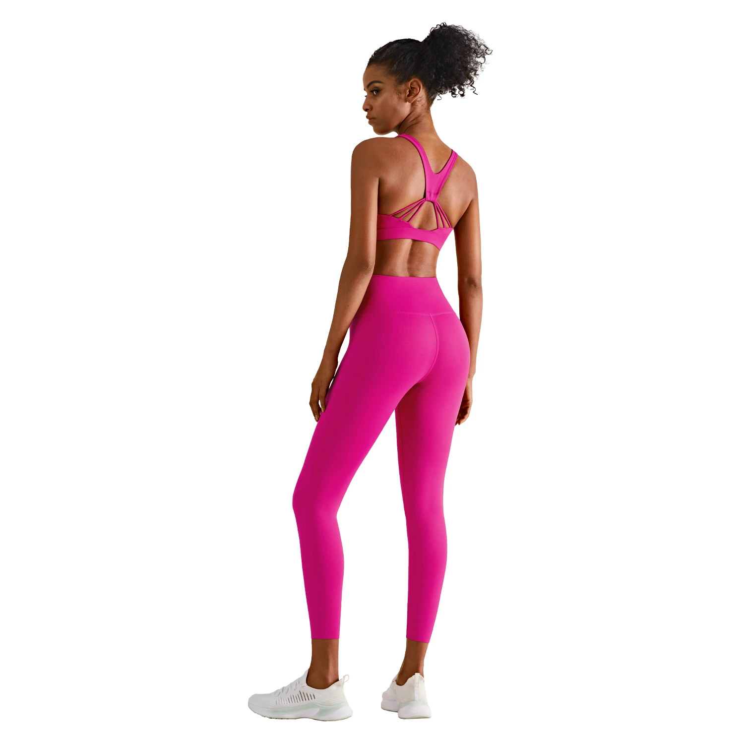Custom Logo High Quality Women Yoga Set Workout Sportswear Gym Clothing Fitness Long Sleeve High Waist Leggings Sports Suits