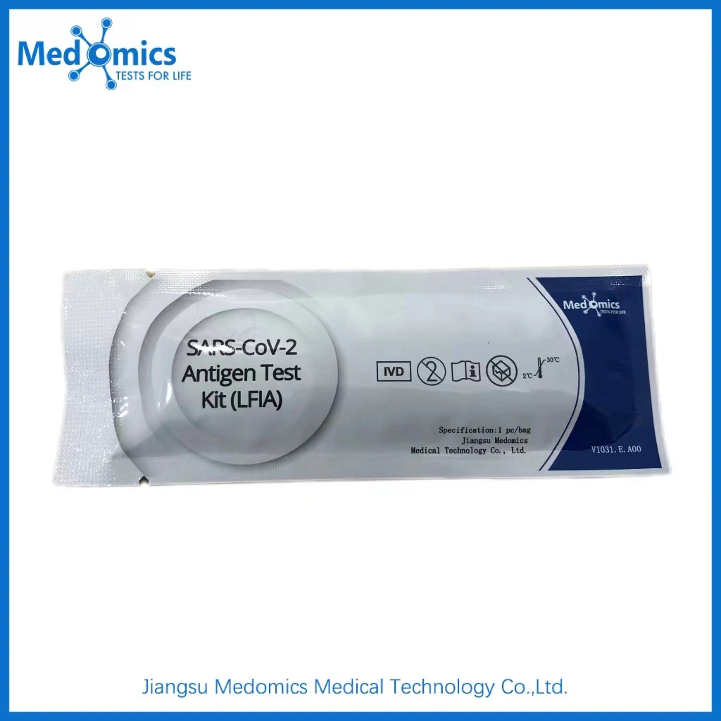 Medomics Rapid Antigen Diagnostic Test Kit for C-O-R-O-N-a-V-I-R-U-S W/CE Mark & Whitelist (1/box)