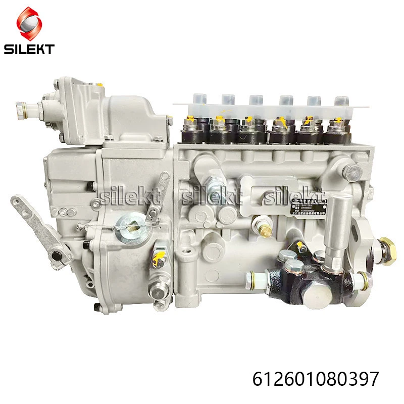 High Pressure Oil Pump 612601080397 HOWO Dump Truck Engine Wp12 Engine Parts 6 Cylinders Diesel Fuel Injection Pump